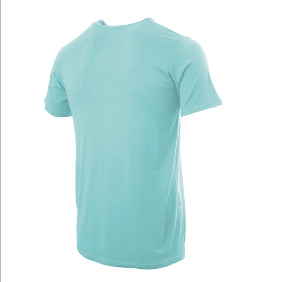kING NEW YORK, V-NECK T-SHIRT, LIGHT TURQUOISE. - Picture 12 of 14
